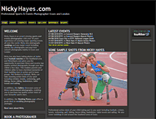 Tablet Screenshot of nickyhayes.com